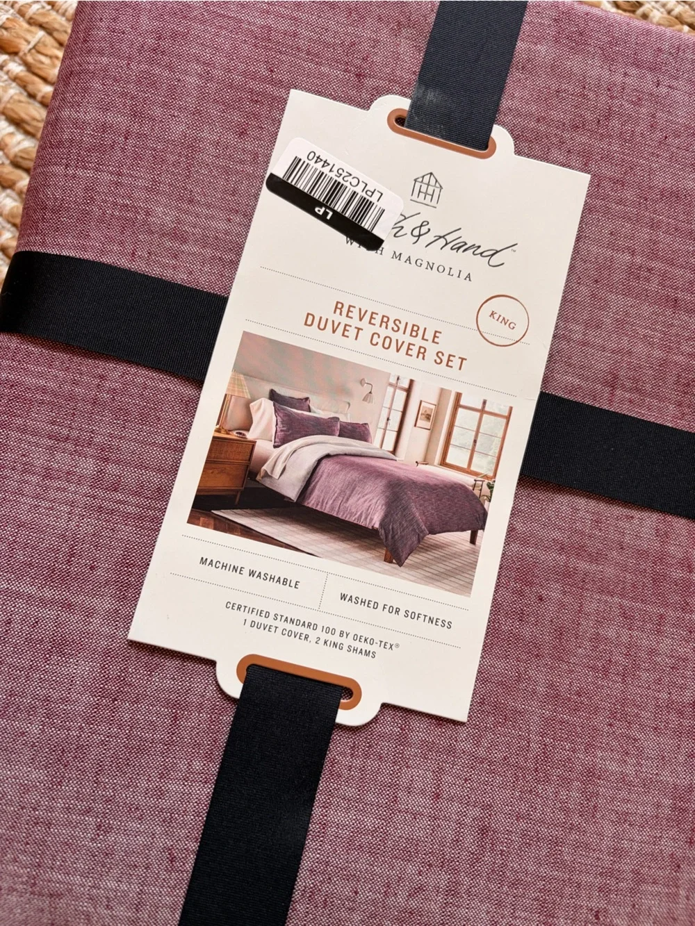 Reversible Mauve Duvet Cover Set Home Bedding. Hearth & Hand Magnolia x Target